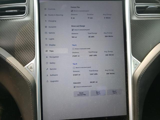 5YJSA1E25GF167505 - 2016 TESLA MODEL S Կապույտ լուսանկար 9