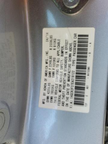 1HGCR2F37EA219122 - 2014 HONDA ACCORD LX SILVER photo 12