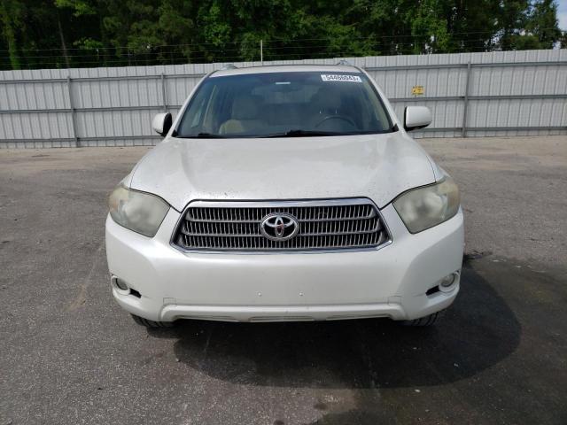 JTEEW44A382025212 - 2008 TOYOTA HIGHLANDER HYBRID LIMITED WHITE photo 5