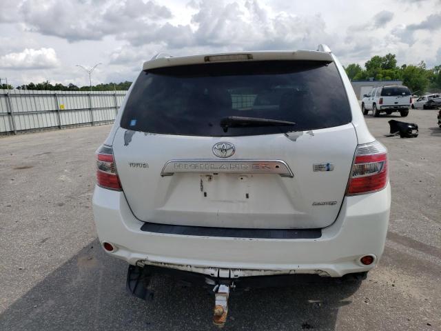 JTEEW44A382025212 - 2008 TOYOTA HIGHLANDER HYBRID LIMITED WHITE photo 6