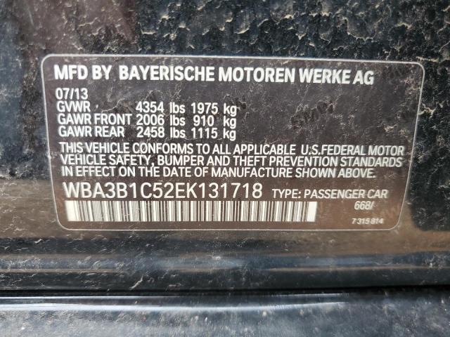 WBA3B1C52EK131718 - 2014 BMW 320 I BLACK photo 13