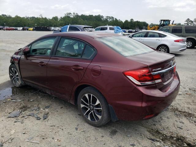 19XFB2F94DE018164 - 2013 HONDA CIVIC EXL MAROON photo 2