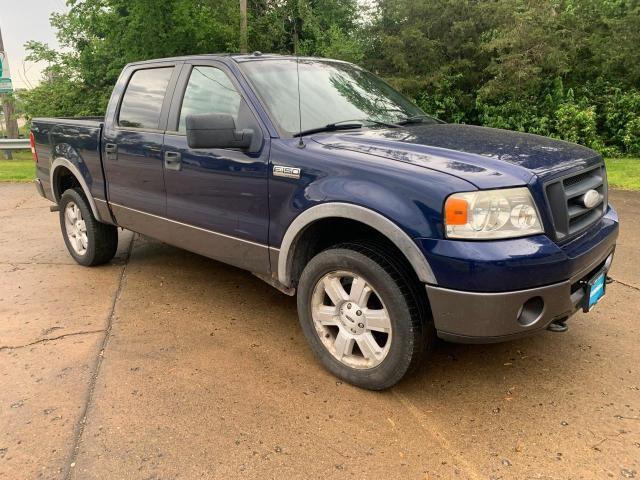 1FTPW14V87FB52852 - 2007 FORD F150 SUPERCREW BLUE photo 1