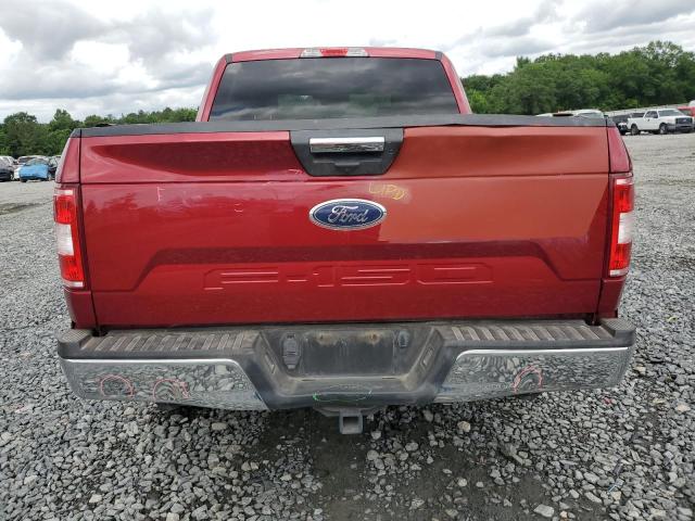 1FTEW1C52JFB50059 - 2018 FORD F150 SUPERCREW RED photo 6