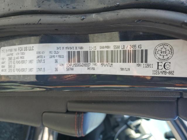 1C4PJMBS0GW208937 - 2016 JEEP CHEROKEE TRAILHAWK CHARCOAL photo 13