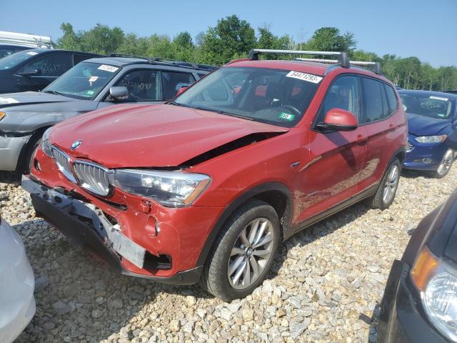 5UXWX9C55G0D78943 - 2016 BMW X3 XDRIVE28I RED photo 1