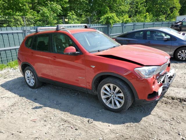 5UXWX9C55G0D78943 - 2016 BMW X3 XDRIVE28I RED photo 4