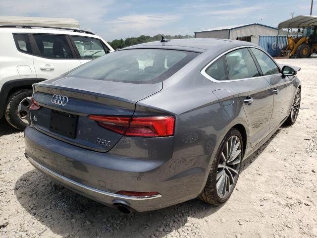 WAUCNCF5XJA009249 - 2018 AUDI A5 PRESTIGE GRAY photo 4