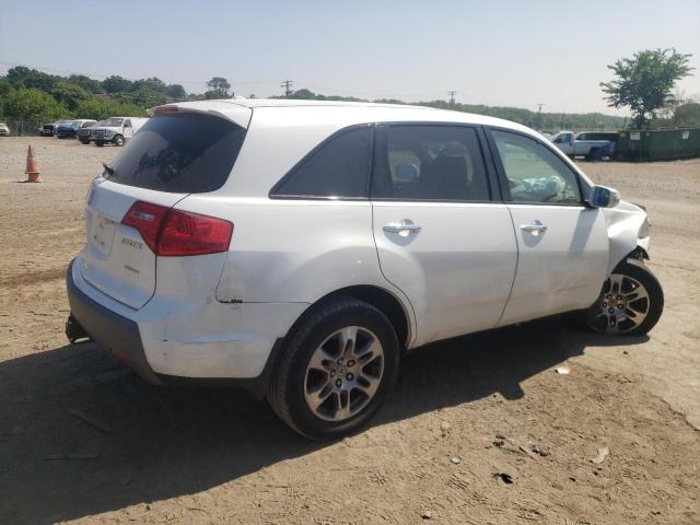 2HNYD28338H534015 - 2008 ACURA MDX TECHNOLOGY WHITE photo 3