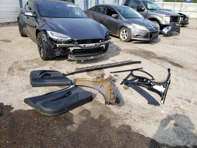 5YJSA1E61MF430748 - 2021 TESLA MODEL S Մոխրագույն լուսանկար 12