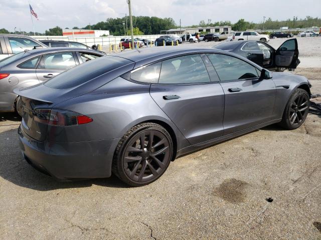 5YJSA1E61MF430748 - 2021 TESLA MODEL S Մոխրագույն լուսանկար 3