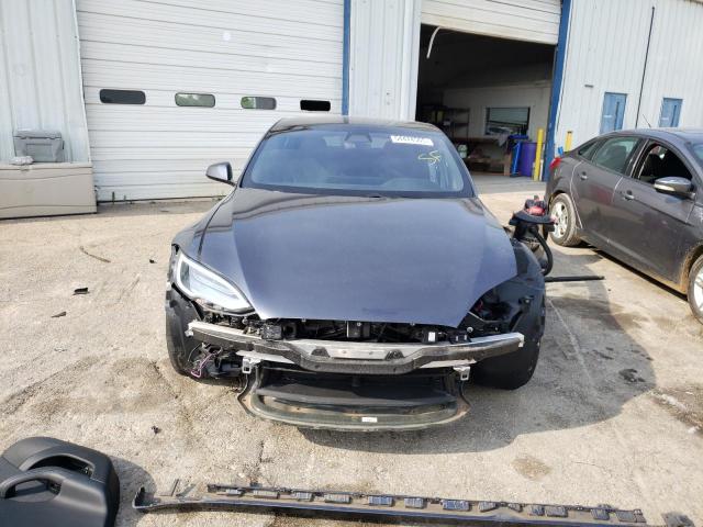 5YJSA1E61MF430748 - 2021 TESLA MODEL S Մոխրագույն լուսանկար 5