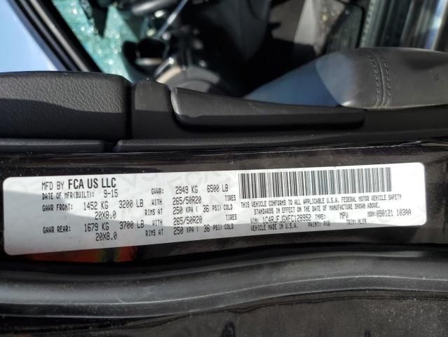 1C4RJFJGXFC128952 - 2015 JEEP GRAND CHER SUMMIT შავი ფოტო 13