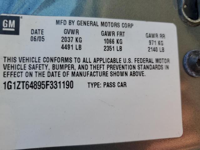 1G1ZT64895F331190 - 2005 CHEVROLET MALIBU MAXX LS 银色 照片 13