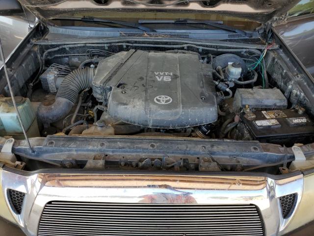 5TFUU4ENXBX005590 - 2011 TOYOTA TACOMA ACCESS CAB ნაცრისფერი ფოტო 11