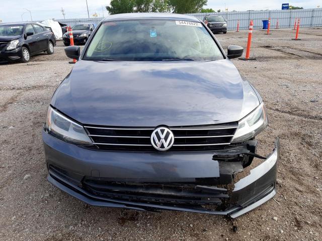 3VW2K7AJ1FM232676 - 2015 VOLKSWAGEN JETTA BASE GRAY photo 9