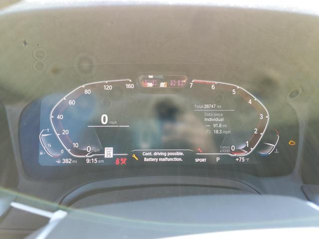 3MW5R7J09L8B35469 - 2020 BMW 330XI ნაცრისფერი ფოტო 9