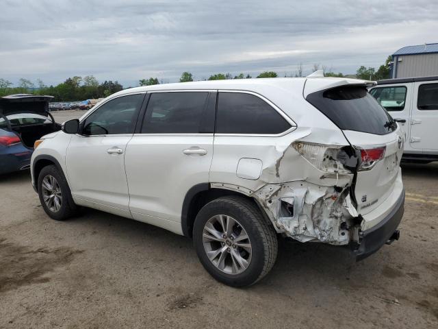 5TDBKRFH9GS243527 - 2016 TOYOTA HIGHLANDER LE WHITE photo 2