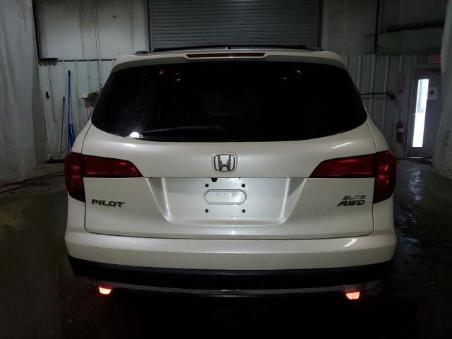 5FNYF6H07GB070504 - 2016 HONDA PILOT ELITE WHITE photo 6