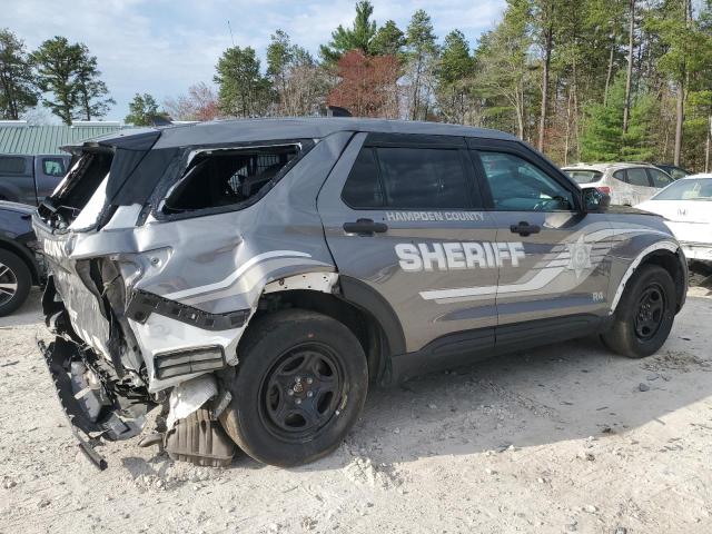 1FM5K8AWXMNA08578 - 2021 FORD EXPLORER POLICE INTERCEPTOR GRAY photo 3