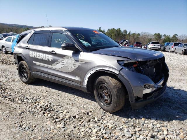 1FM5K8AWXMNA08578 - 2021 FORD EXPLORER POLICE INTERCEPTOR GRAY photo 4