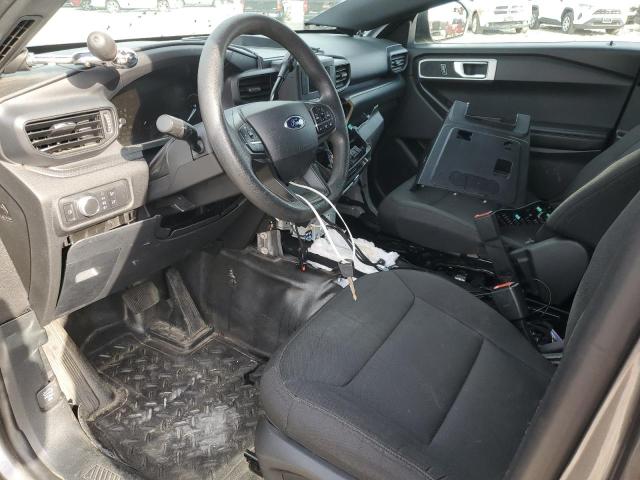 1FM5K8AWXMNA08578 - 2021 FORD EXPLORER POLICE INTERCEPTOR GRAY photo 8