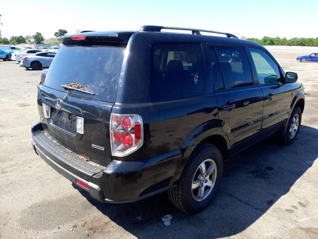 2HKYF18426H525961 - 2006 HONDA PILOT EX BLACK photo 4