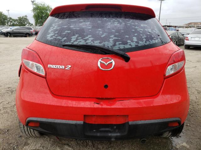 JM1DE1HZ2B0130425 - 2011 MAZDA MAZDA2 RED photo 6