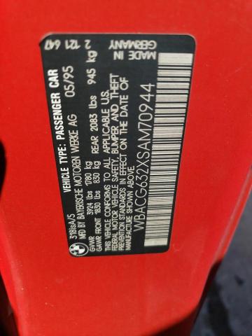 WBACG632XSAM70944 - 1995 BMW 318 TI AUTOMATIC RED photo 12