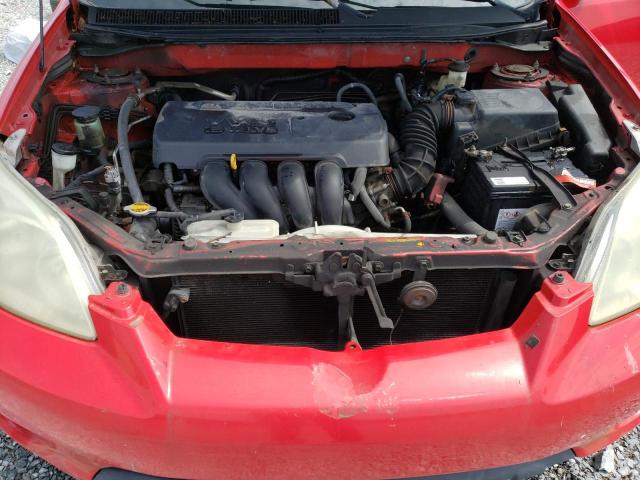 2T1KR32E36C613057 - 2006 TOYOTA COROLLA MA XR RED photo 11