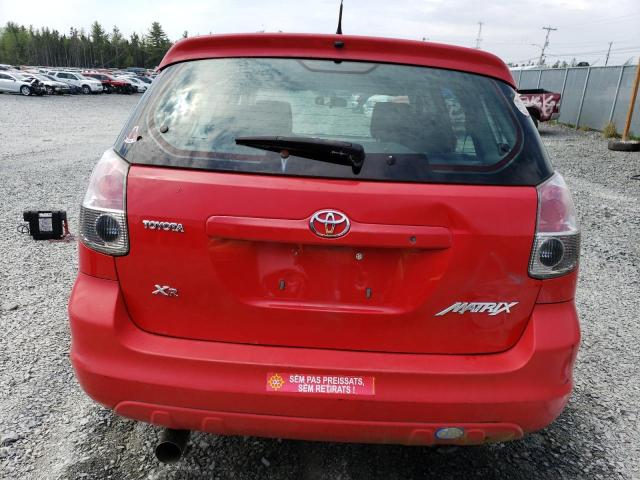 2T1KR32E36C613057 - 2006 TOYOTA COROLLA MA XR RED photo 6