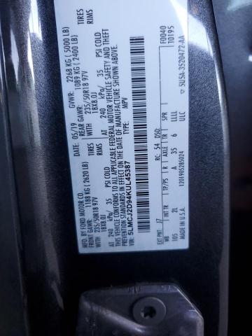 5LMCJ2D94KUL45387 - 2019 LINCOLN MKC SELECT GRAY photo 13