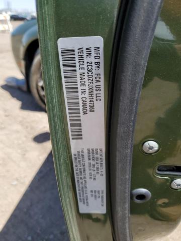 2C3CDZFJXNH147360 - 2022 DODGE CHALLENGER R/T SCAT PACK GREEN photo 12