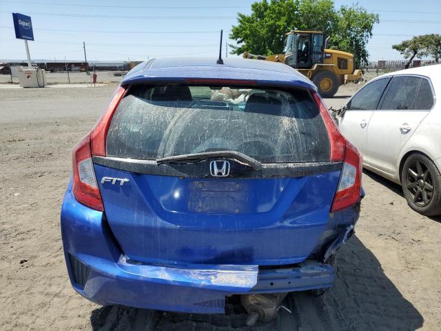 3HGGK5H50FM739284 - 2015 HONDA FIT LX BLUE photo 6