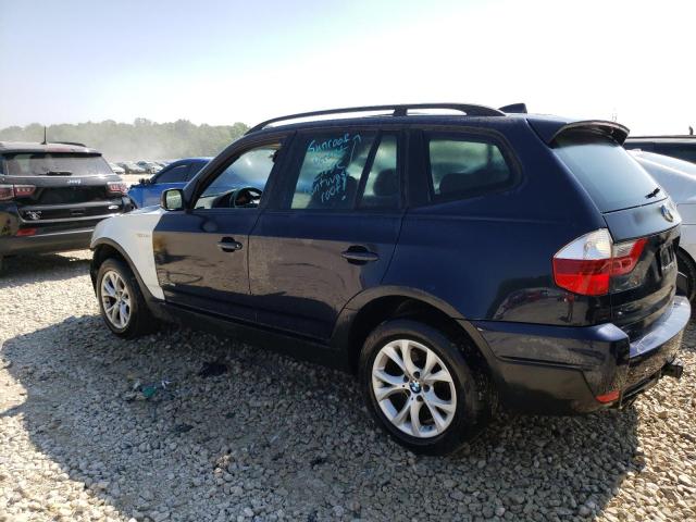 WBXPC93479WE79199 - 2009 BMW X3 XDRIVE30I BLUE photo 2