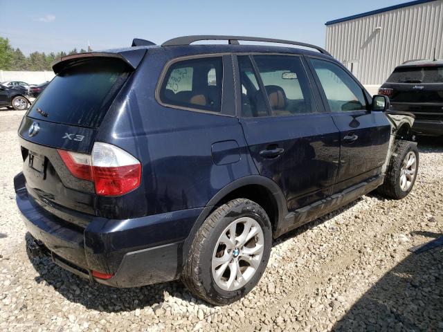 WBXPC93479WE79199 - 2009 BMW X3 XDRIVE30I BLUE photo 3