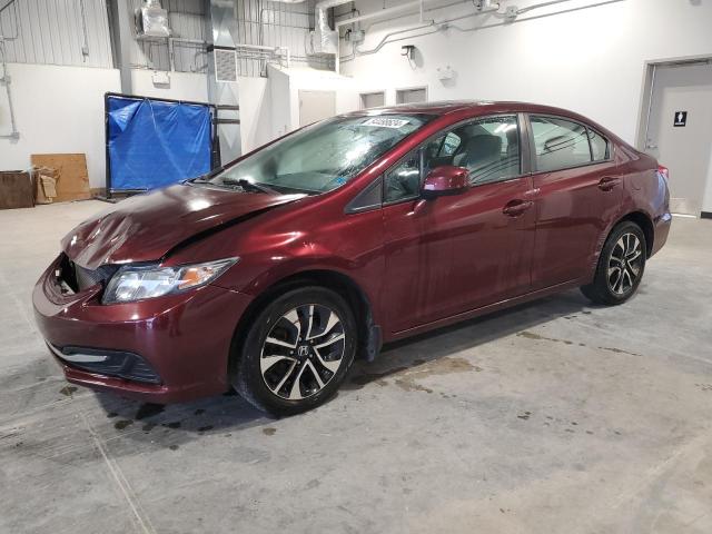 2HGFB2E52DH033475 - 2013 HONDA CIVIC LX BURGUNDY photo 1