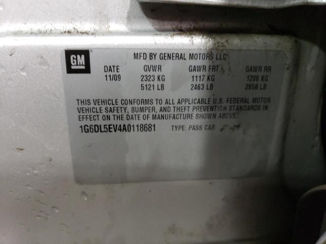 1G6DL5EV4A0118681 - 2010 CADILLAC CTS PERFORMANCE COLLECTION Серебристый фото 12