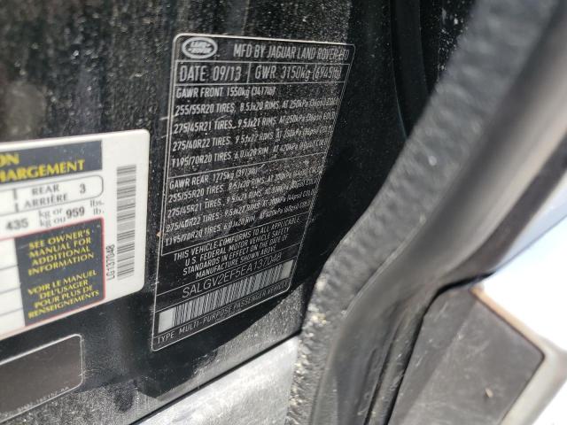 SALGV2EF5EA137048 - 2014 LAND ROVER RANGE ROVE AUTOBIOGRAPHY BLACK photo 13