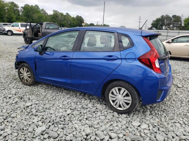 3HGGK5H57FM751206 - 2015 HONDA FIT LX BLUE photo 2