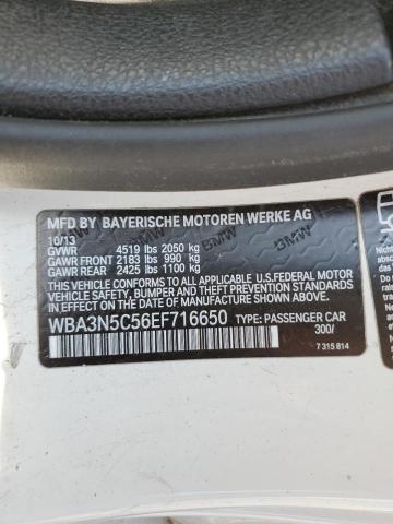 WBA3N5C56EF716650 - 2014 BMW 428 XI WHITE photo 12