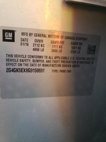 2G4GK5EX8G9158691 - 2016 BUICK REGAL 银色 照片 12