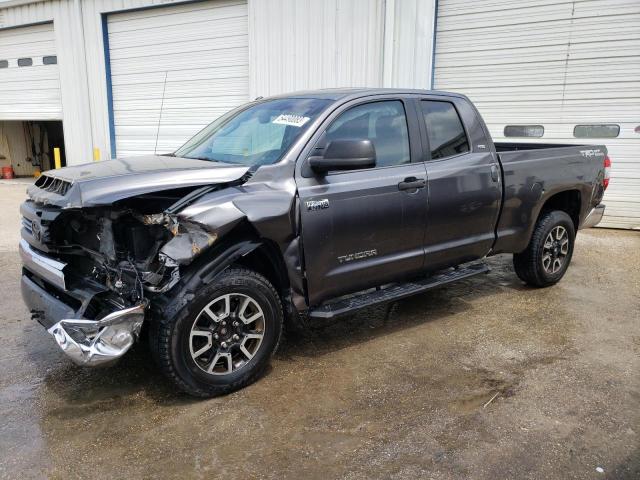 5TFRY5F19EX157134 - 2014 TOYOTA TUNDRA DOUBLE CAB SR/SR5 GRAY photo 1