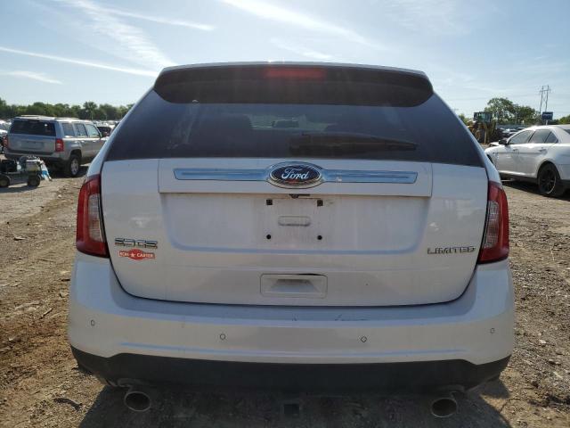 2FMDK3KC6EBA05399 - 2014 FORD EDGE LIMITED WHITE photo 6