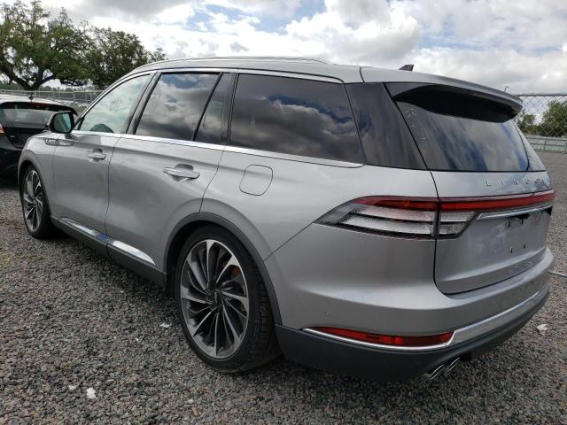 5LM5J7XC9MGL00959 - 2021 LINCOLN AVIATOR RESERVE SILVER photo 2