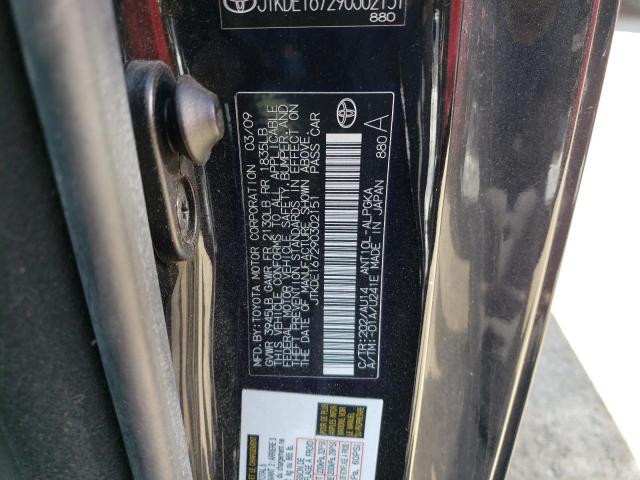 JTKDE167290302151 - 2009 TOYOTA SCION TC BLACK photo 13