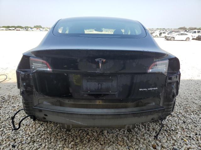 5YJ3E1EB2NF288451 - 2022 TESLA MODEL 3 BLACK photo 6