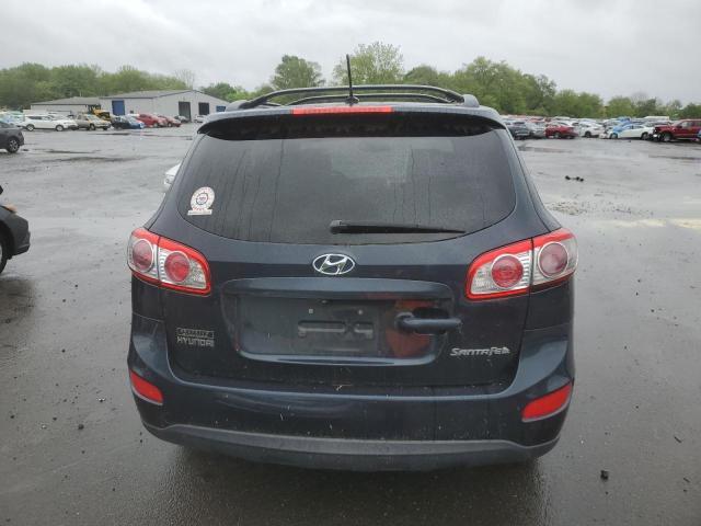 5NMSH4AG7AH386924 - 2010 HYUNDAI SANTA FE SE BLUE photo 6