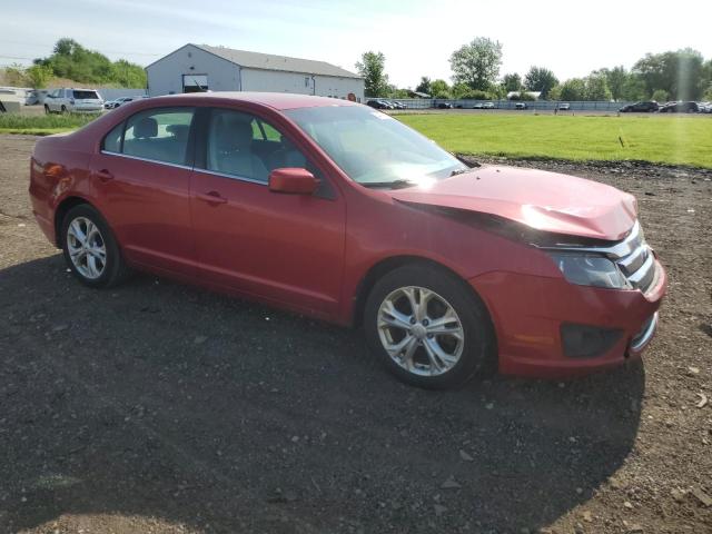 3FAHP0HG4CR421357 - 2012 FORD FUSION SE RED photo 4