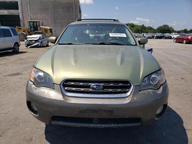 4S4BP62C257376448 - 2005 SUBARU LEGACY OUTBACK 2.5I LIMITED GREEN photo 5